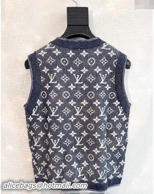 Top Quality Louis Vuitton Monogram Knit 1025 Vest Grey 2024