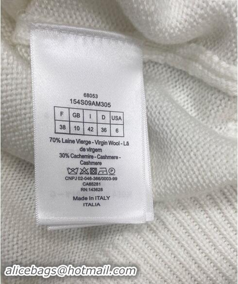 Reasonable Price Dior Star Embroidered Sweater 1025 White 2024