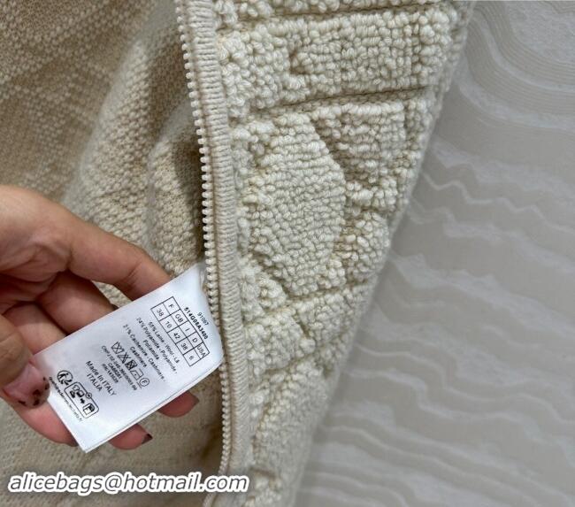 Well Crafted Dior Teddy Cashmere Jacket 1025 White 2024