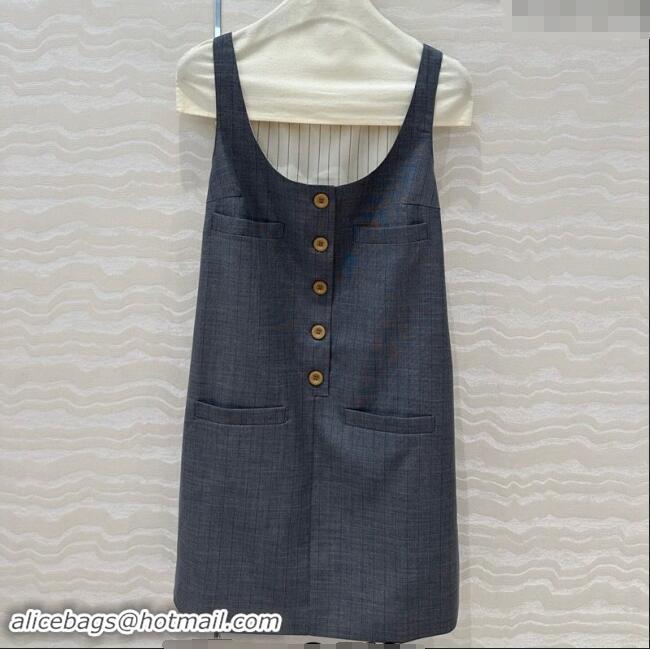 New Fashion Prada Vest Dress 1025 Grey 2024