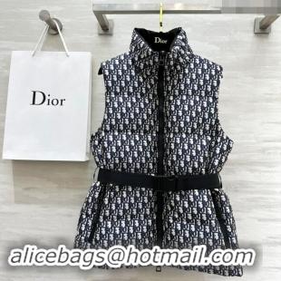 Pretty Style Dior Snow Down Vest with Buckle 1025 Blue 2024