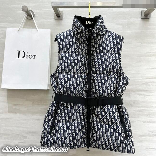 Pretty Style Dior Snow Down Vest with Buckle 1025 Blue 2024