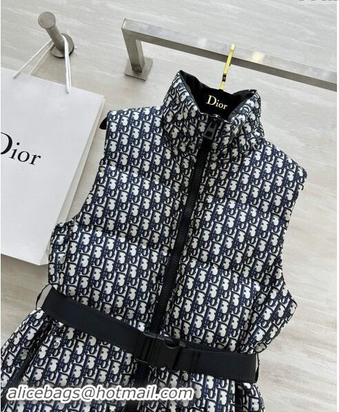 Pretty Style Dior Snow Down Vest with Buckle 1025 Blue 2024