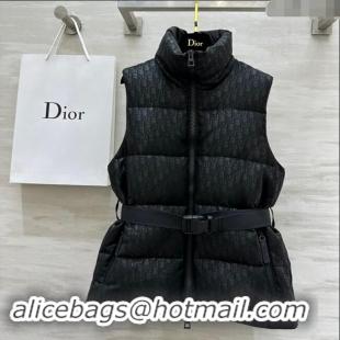 Good Taste Dior Snow Down Vest with Buckle 1025 Black 2024