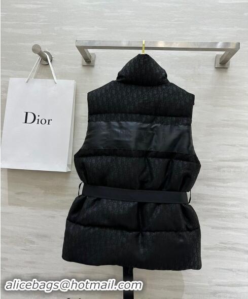 Good Taste Dior Snow Down Vest with Buckle 1025 Black 2024