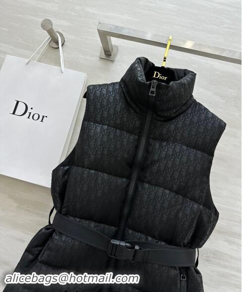 Good Taste Dior Snow Down Vest with Buckle 1025 Black 2024