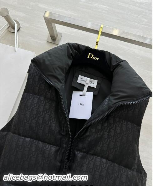 Good Taste Dior Snow Down Vest with Buckle 1025 Black 2024