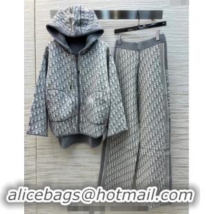 Well Crafted Dior Oblique Jacket and Pants Set 1025 Grey 2024