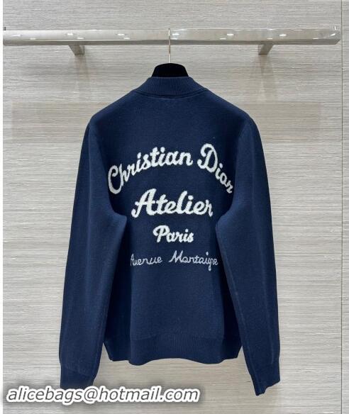 Top Grade Dior Oblique Reversible Jacket 1025 Blue 2024