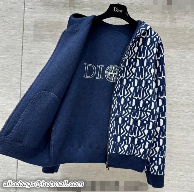 Grade Quality Dior Miss Dior Reversible Jacket 1025 Navy Blue 2024