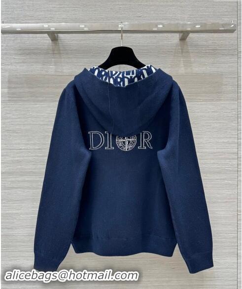 Grade Quality Dior Miss Dior Reversible Jacket 1025 Navy Blue 2024