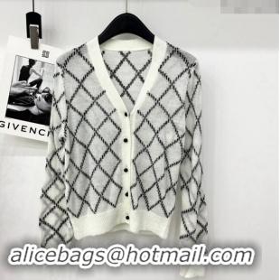 Affordable Price Chanel Quilted Cardigan CH1025 White 2024