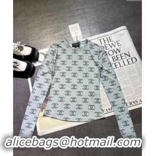 ​Well Crafted Chanel CC Shirt 1025 Blue 2024