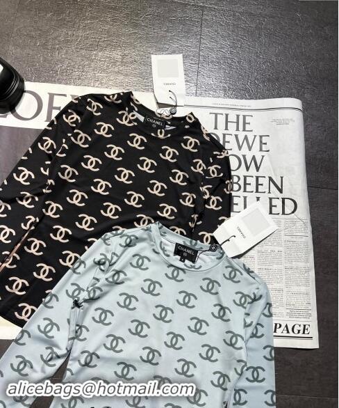 ​Well Crafted Chanel CC Shirt 1025 Blue 2024