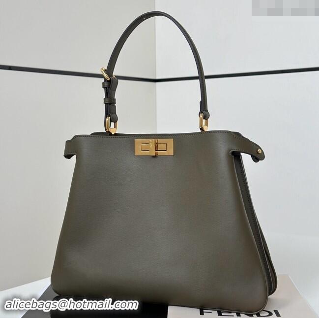 Well Crafted Fendi Peekaboo Soft Medium Bag in Cappuccino-coloured Leather Bag 80172 Green 2024 Top