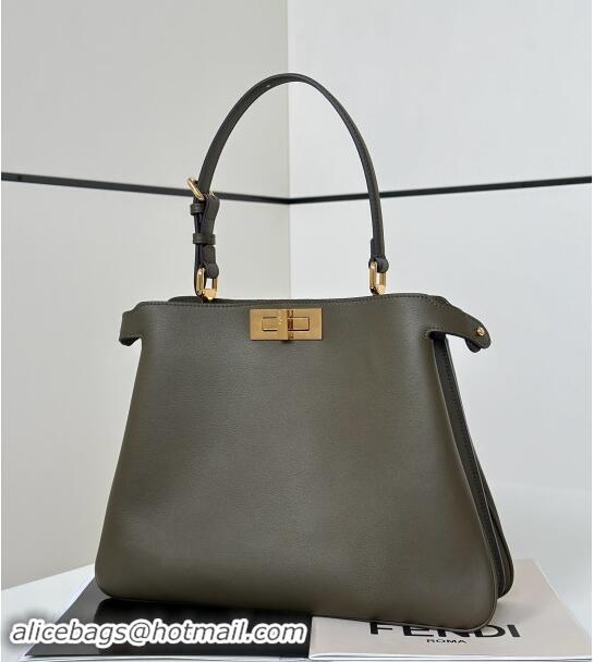 Well Crafted Fendi Peekaboo Soft Medium Bag in Cappuccino-coloured Leather Bag 80172 Green 2024 Top