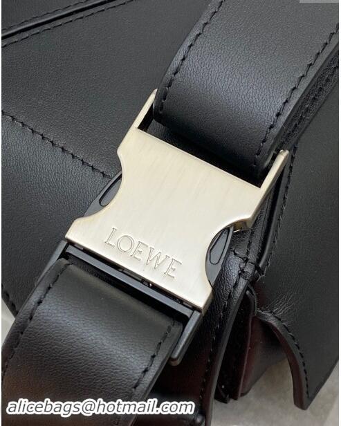 Famous Brand Loewe Mini Puzzle Bumbag in Classic Calfskin 10177 Black 2024