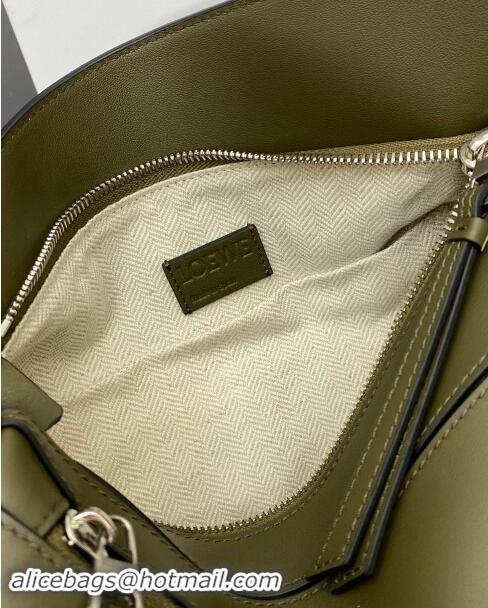 Promotional Loewe Small Puzzle Bumbag in Classic Calfskin 10176 Olive Green 2024