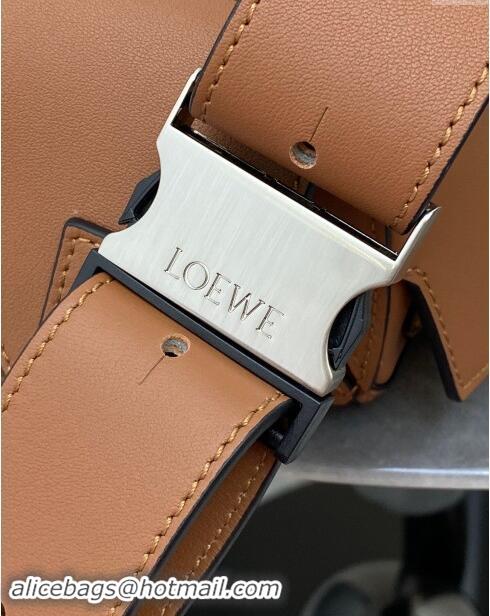 Shop Grade Loewe Small Puzzle Bumbag in Classic Calfskin 10176 Tan Brown 2024