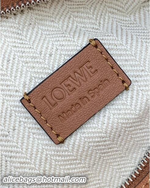 Best Price Loewe Mini Puzzle Bumbag in Classic Calfskin 10177 Tan Brown 2024