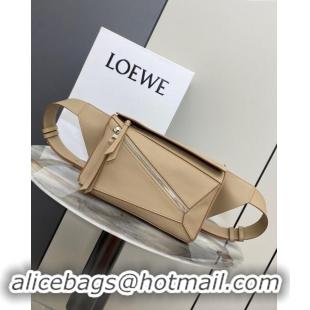 Most Popular Loewe Small Puzzle Bumbag in Classic Calfskin 10176 Beige 2024