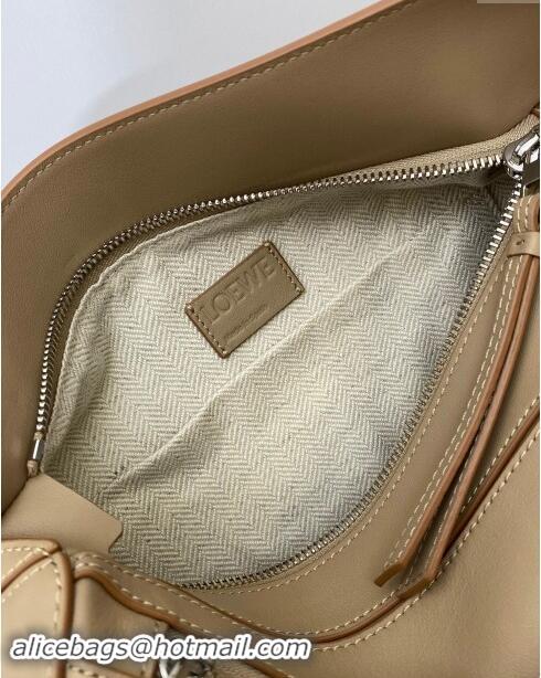 Most Popular Loewe Small Puzzle Bumbag in Classic Calfskin 10176 Beige 2024