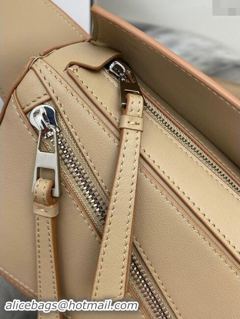 Buy Fashionable Loewe Mini Puzzle Bumbag in Classic Calfskin 10177 Beige 2024