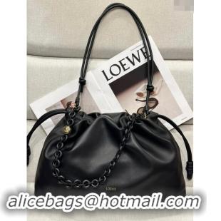 ​Trendy Design Loewe Large Flamenco purse in nappa lambskin 948021 Black 2024