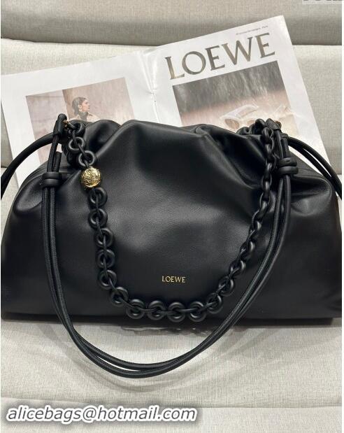 ​Trendy Design Loewe Large Flamenco purse in nappa lambskin 948021 Black 2024