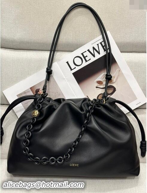 ​Trendy Design Loewe Large Flamenco purse in nappa lambskin 948021 Black 2024