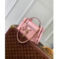 Best Price Louis Vuitton Vanity Chain Pouch in Ostrich Embossed Leather N85820 Pink 2024