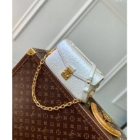 Promotional Louis Vuitton Pochette Metis East West Shoulder Bag in Ostrich Embossed Leather N85902 White 2024