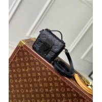 Top Grade Louis Vuitton Mens Pico S-Lock Mini bag in Black Taurillon Monogram Leather M83148 2024