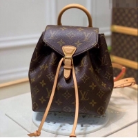 Most Popular Louis Vuitton Montsouris BB Monogram Canvas Backpack bag M45502 Nude 2024