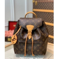 Top Quality Louis Vuitton Montsouris PM Monogram Canvas Backpack bag M45501 Nude 2024