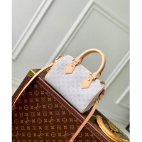 Discount Louis Vuitton Speedy Bandouliere 20 Bag in Mastic White Jacquard-Woven with Monogram Mini Motif M12747 2024