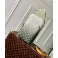 Top Grade Louis Vuitton Mens Avenue Slingbag Bag in Khaki Green Monogram Gradient Canvas M11702 2024