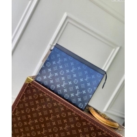 Well Crafted Louis Vuitton Pochette Voyage MM Pouch in Navy Blue Monogram Gradient Canvas M61692 2024