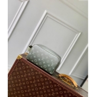 Good Taste Louis Vuitton Locker Dopp Kit Clucth in Khaki Green Monogram Gradient Canvas M11559 2024