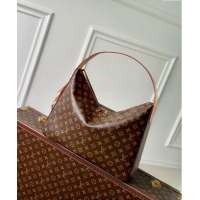 Fashion Louis Vuitton Slouchy MM Hobo Bag in Monogram Canvas with Padlock Tag M12098 2024