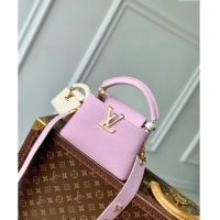 Best Quality Louis Vuitton MiniMe Capucines Mini Bag in Taurillon leather M24563 Purple 2024