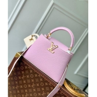 Pretty Style Louis Vuitton MiniMe Capucines BB Bag in Taurillon leather M24575 Purple 2024