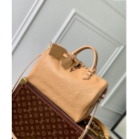 Promotional Louis Vuitton Speedy Soft 30 bag Arizona Beige Supple monogram Empreinte Leather M11323 2024