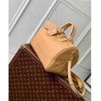 Promotional Louis Vuitton Speedy Soft 30 bag Arizona Beige Supple monogram Empreinte Leather M11323 2024