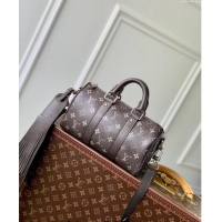 Luxury Cheap Louis Vuitton Keepall Bandouliere 25 Bag in Brushed Monogram Leather M11595 2024