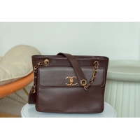 Wholesale Grade Chanel Lambskin Shopping Bag AS6706 Brown 2024