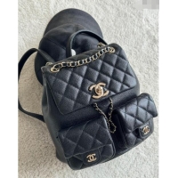 Market Sells Chanel Grained Calfskin Backpack Bag AS3860 Black 2024