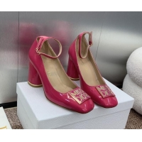 Grade Quality Dior Miss Dior Pump 8.5cm Heel in Rosy Patent Calfskin 092901