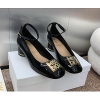 Purchase Dior Miss Dior Pump 3.5cm Heel in Black Patent Calfskin 092906