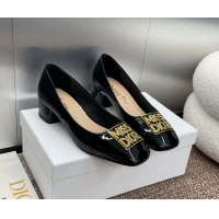 Sumptuous Dior Miss Dior Pump 3.5cm in Patent Calfskin Black 930002